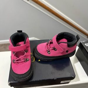 Ralph Lauren preppy pink Logan hikers